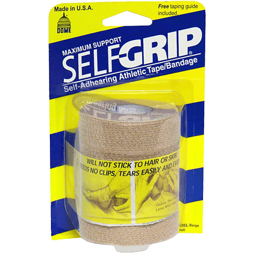Dome Selfgrip Maximum Support Self-Adhering Beige Athletic Tape/Bandage 3 Inch