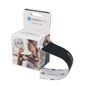 StrengthTape Kinesiology Tape 16 5m Roll Of 10 Precut Strips Red