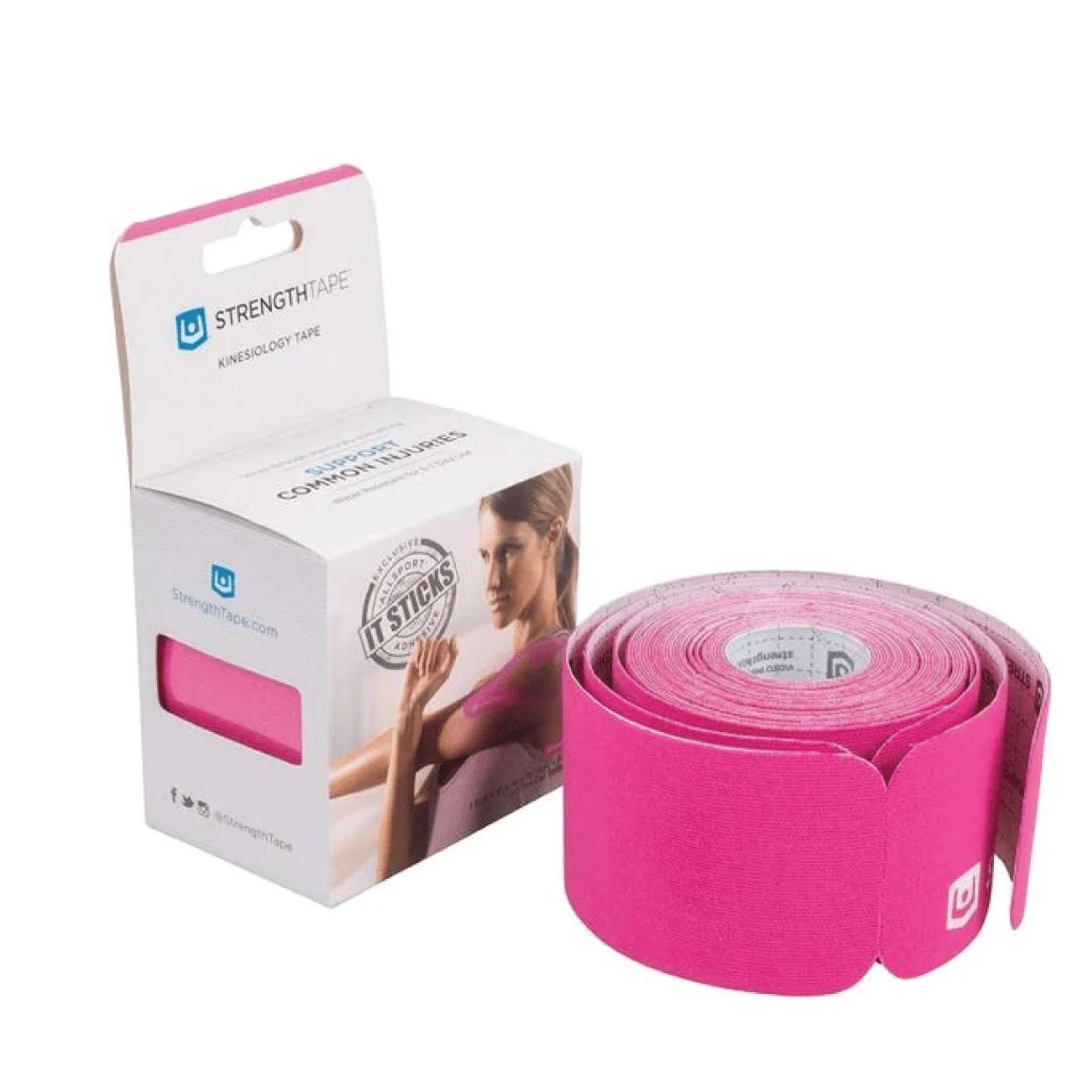 Strengthtape Lifestrength 10in Pre-cut 10in. Pnk Braces, Wraps & Tape