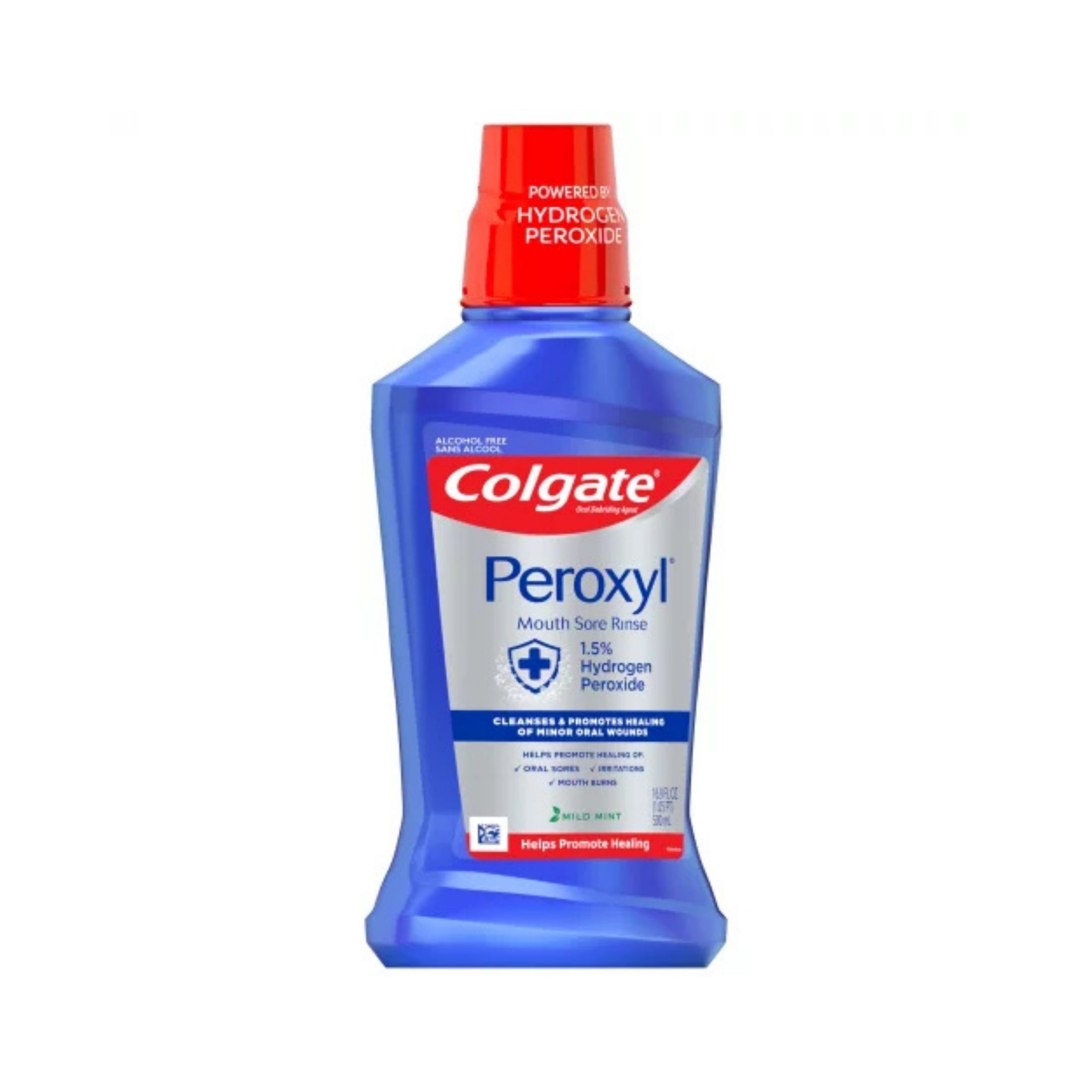 Colgate Peroxyl Antispetic Mouth Sore Rinse - Mild Mint - 16.9 Fl Oz