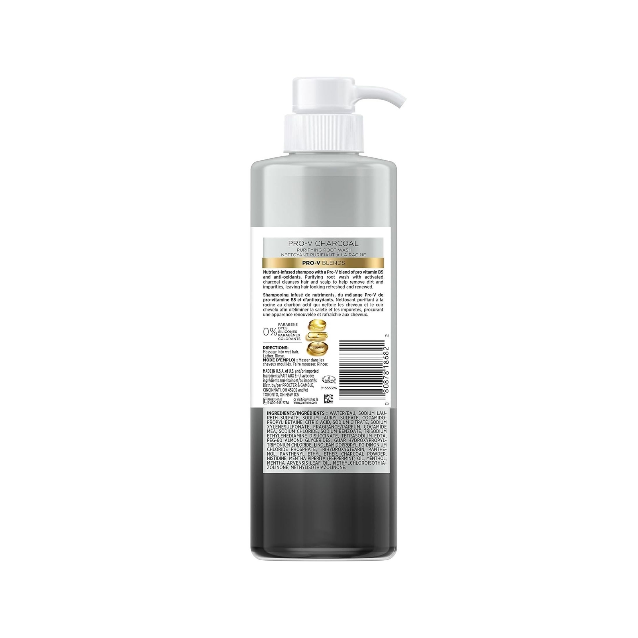 Pantene Pro-V Blends Shampoo, Charcoal