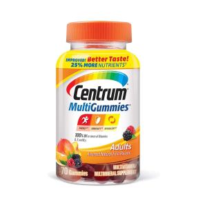 Centrum MultiGummies Gummy Multivitamin For Adults, Multivitamin/Multimineral Supplement With Vitamins D, B And E, Assorted Fruit Flavor