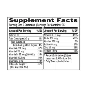 Centrum MultiGummies Gummy Multivitamin For Women, Multivitamin/Multimineral Supplement With Vitamin D3, B Vitamins And Antioxidants, Assorted Fruit Flavor