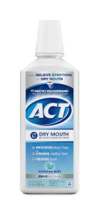 Act Dry Mouth Anticavity Zero Alcohol Fluoride Mouthwash 18 Fl Oz