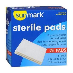 Sunmark Sterile Pads 3 Inches