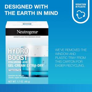 Neutrogena Hydro Boost Hyaluronic Acid Hydrating Water Face Gel Moisturizer For Dry Skin, 1.7 Fl. Oz