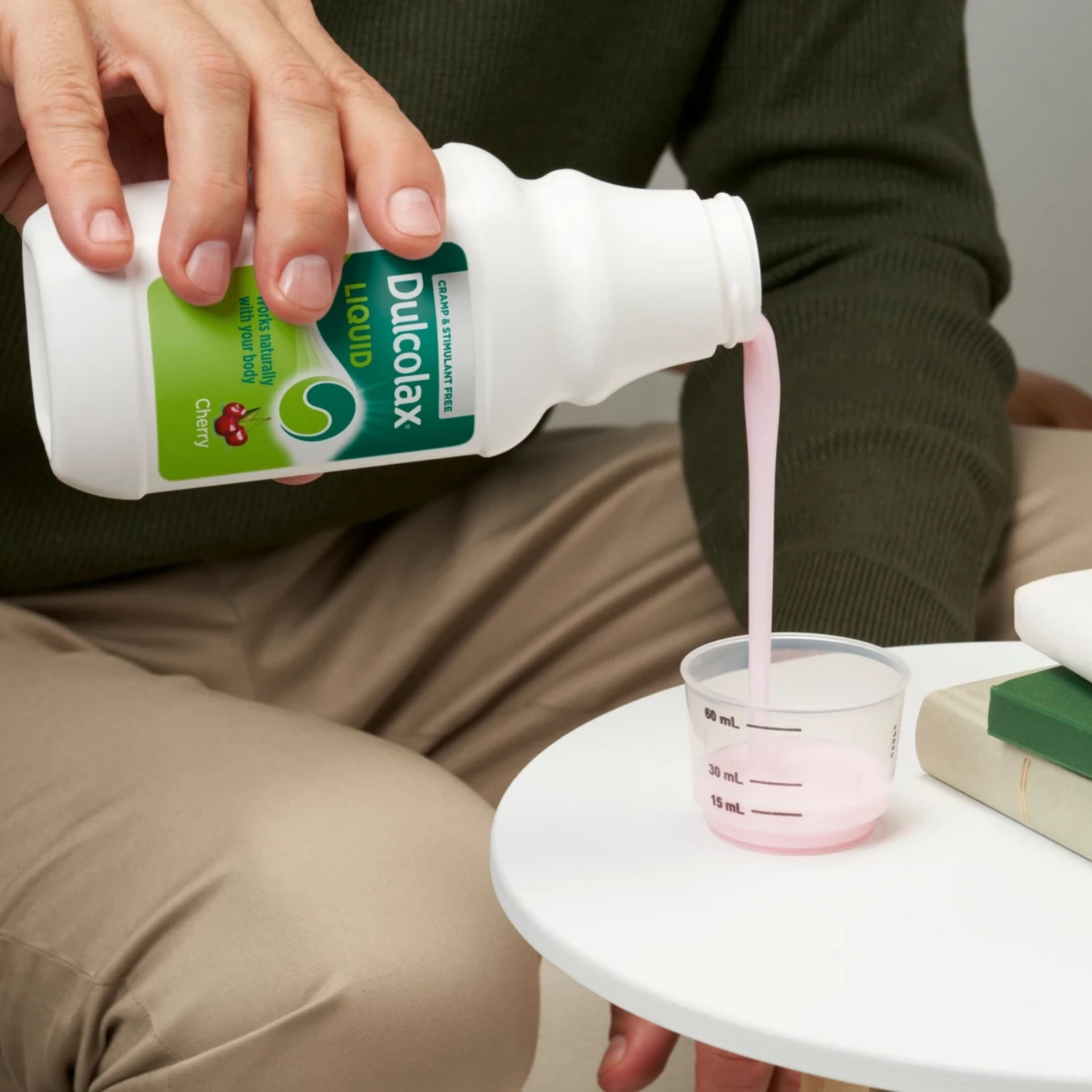 Dulcolax Saline Laxative, Liquid, Mint Flavor 12 Oz