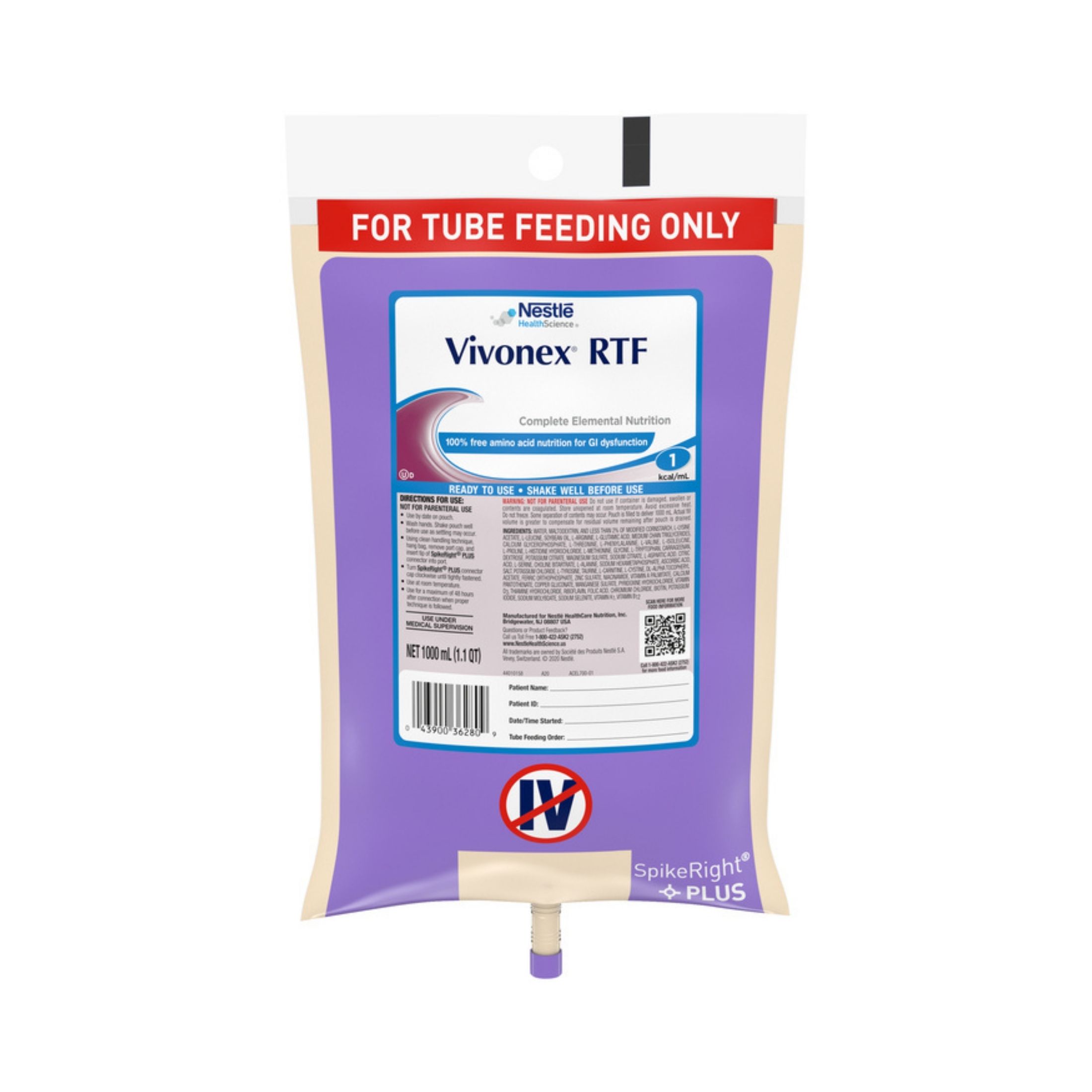 Vivonex® RTF Tube Feeding Formula Unflavored Liquid