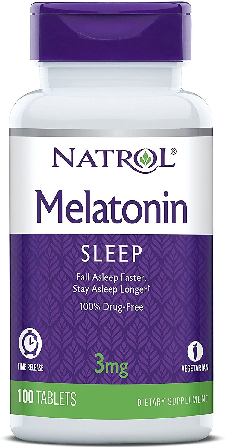 Natrol Vegetarian Melatonin 3 Mg Sleep Time Release 100 Tablets