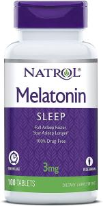 Natrol Vegetarian Melatonin 3 Mg Sleep Time Release 100 Tablets