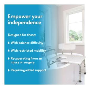 Carex Bathtub Transfer Bench With Opening
