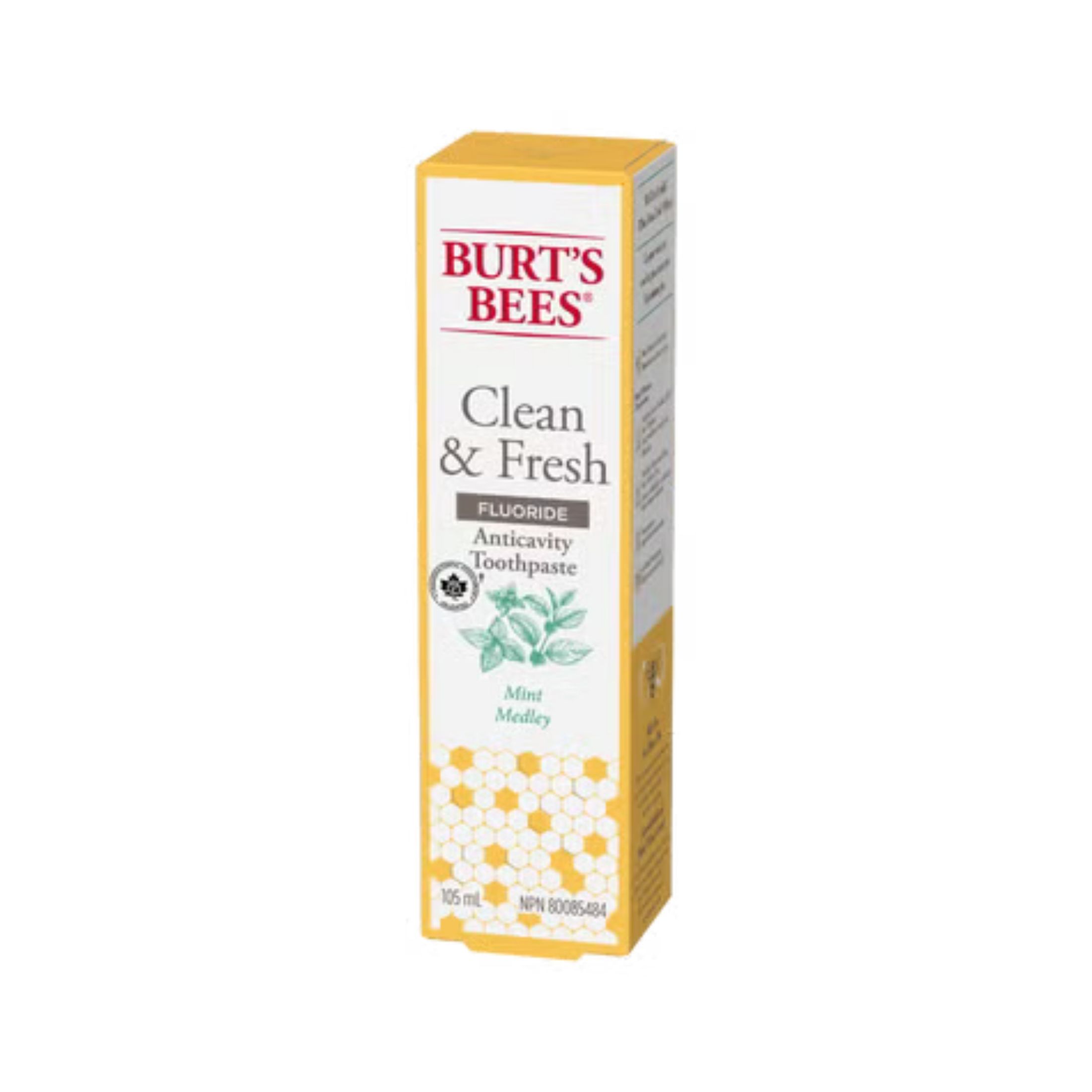 Burt's Bees Toothpaste, Clean & Fresh, Fluoride, Mint Medley