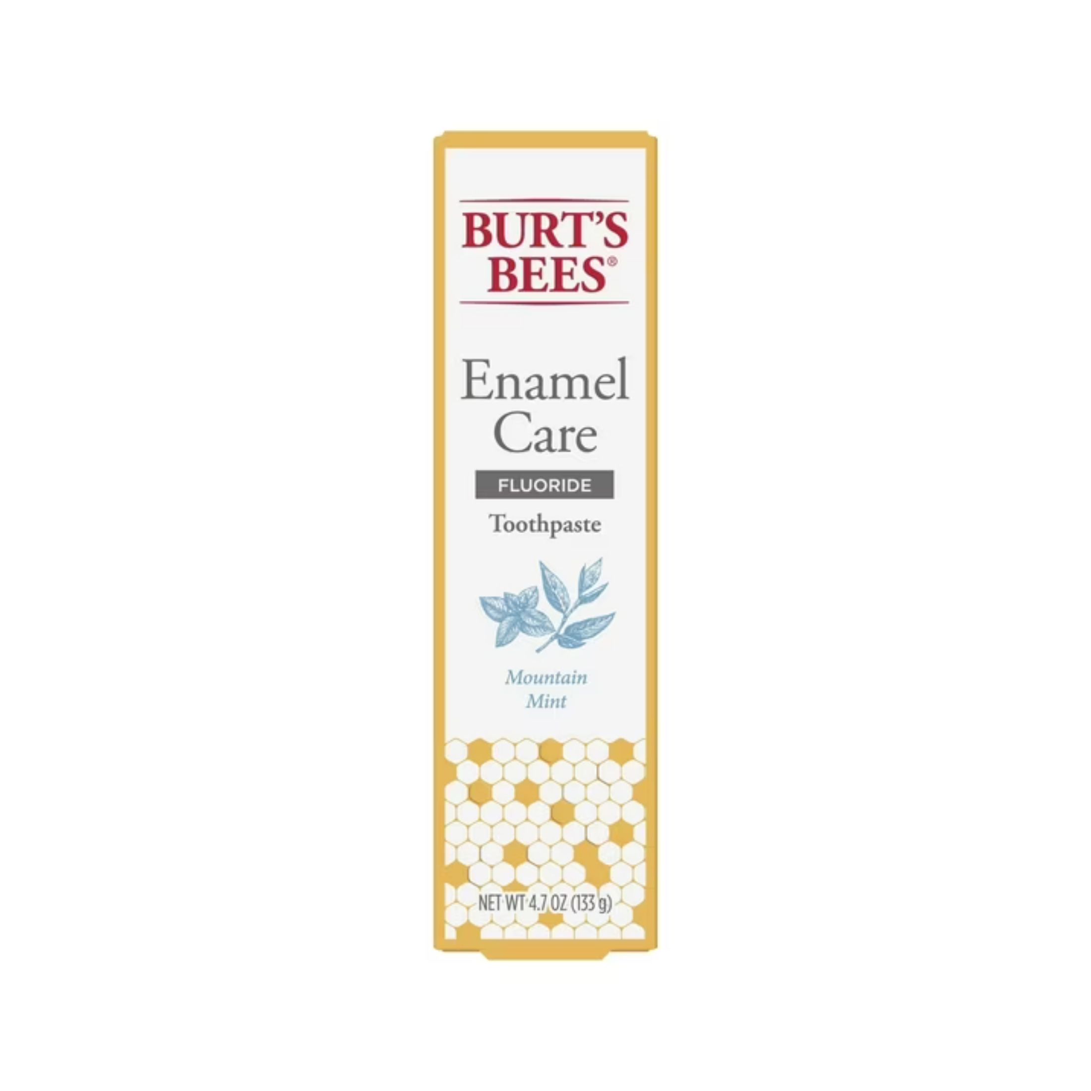 Burt's Bees Toothpaste, Fluoride, Enamel Care, Mountain Mint