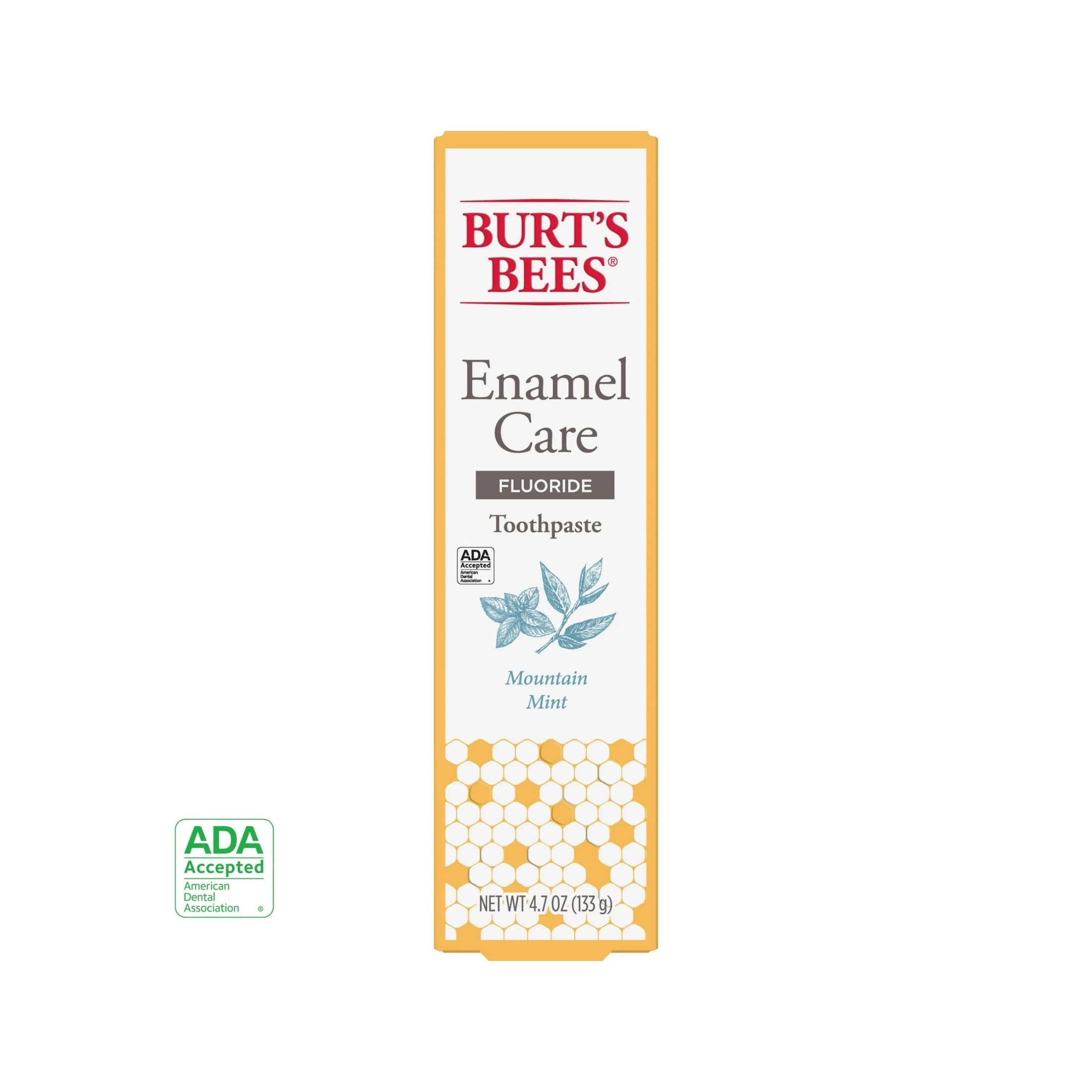 Burt's Bees Toothpaste, Fluoride, Enamel Care, Mountain Mint