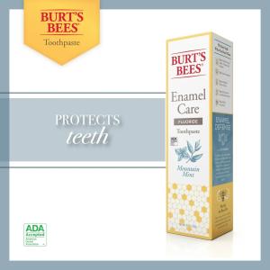 Burt's Bees Toothpaste, Fluoride, Enamel Care, Mountain Mint