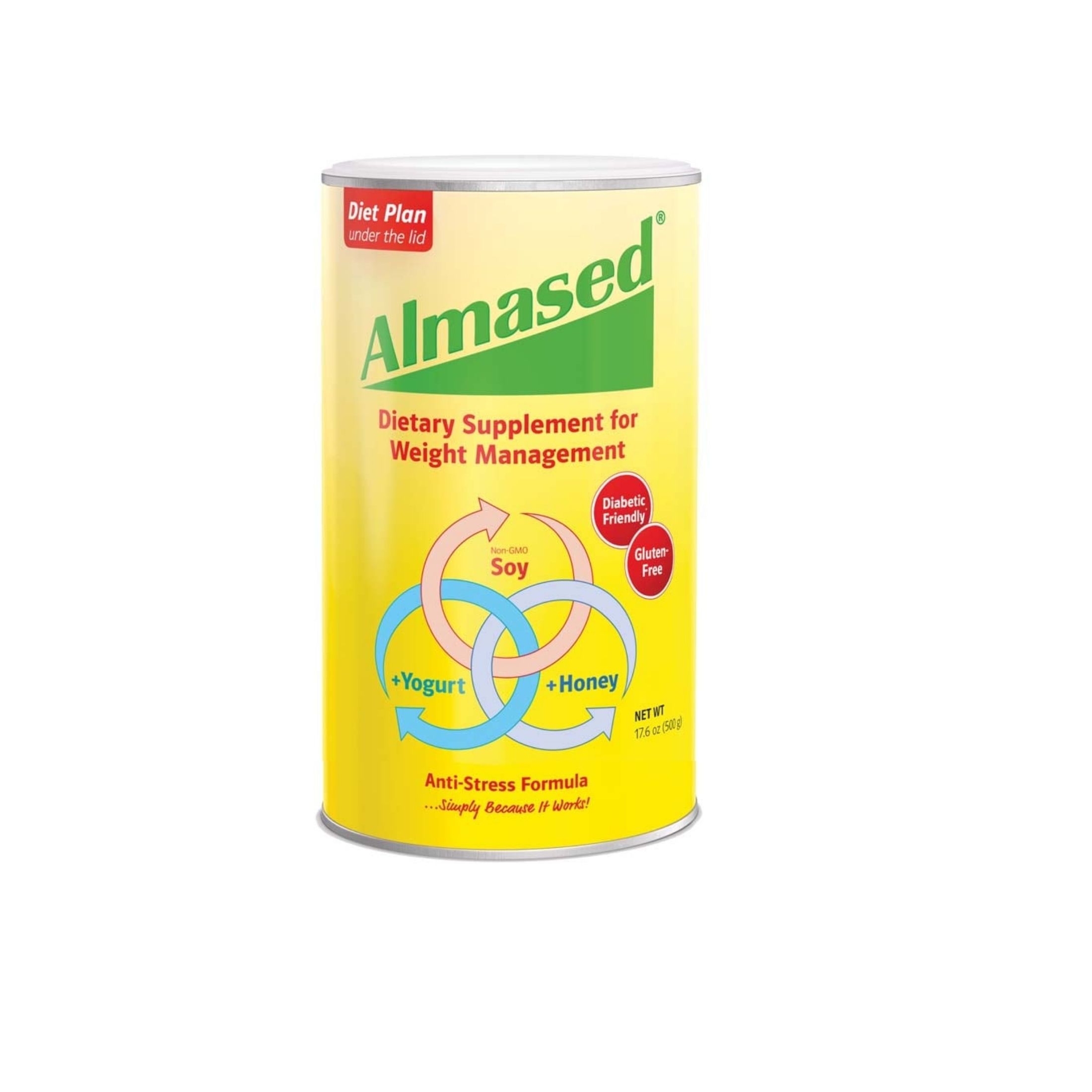 Almased Synergy Diet Multi Protein Shake Powder - 17.6 Oz