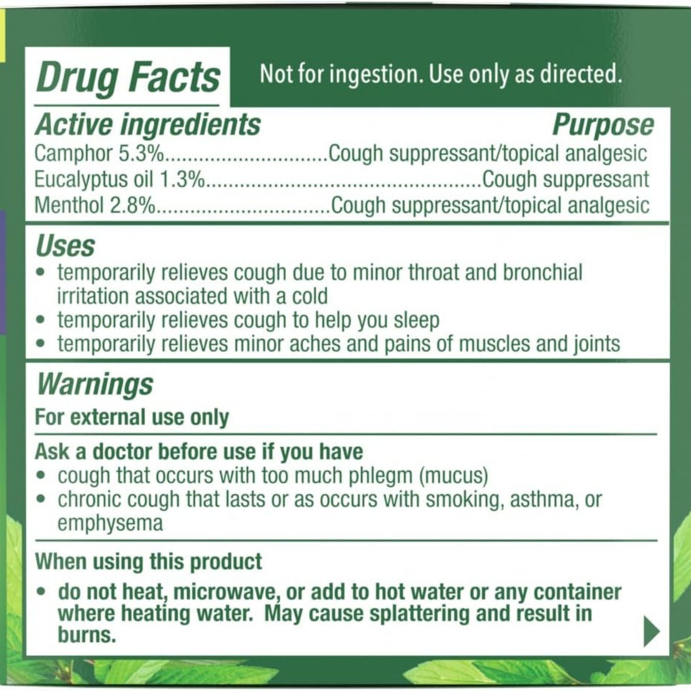 Mentholatum Nighttime Vaporizing Rub Maximum Strength Cough Relief