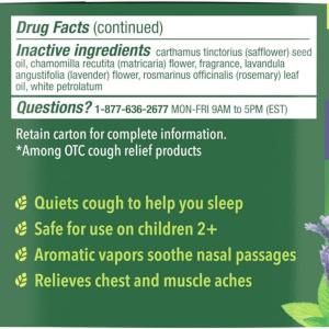 Mentholatum Nighttime Vaporizing Rub Maximum Strength Cough Relief