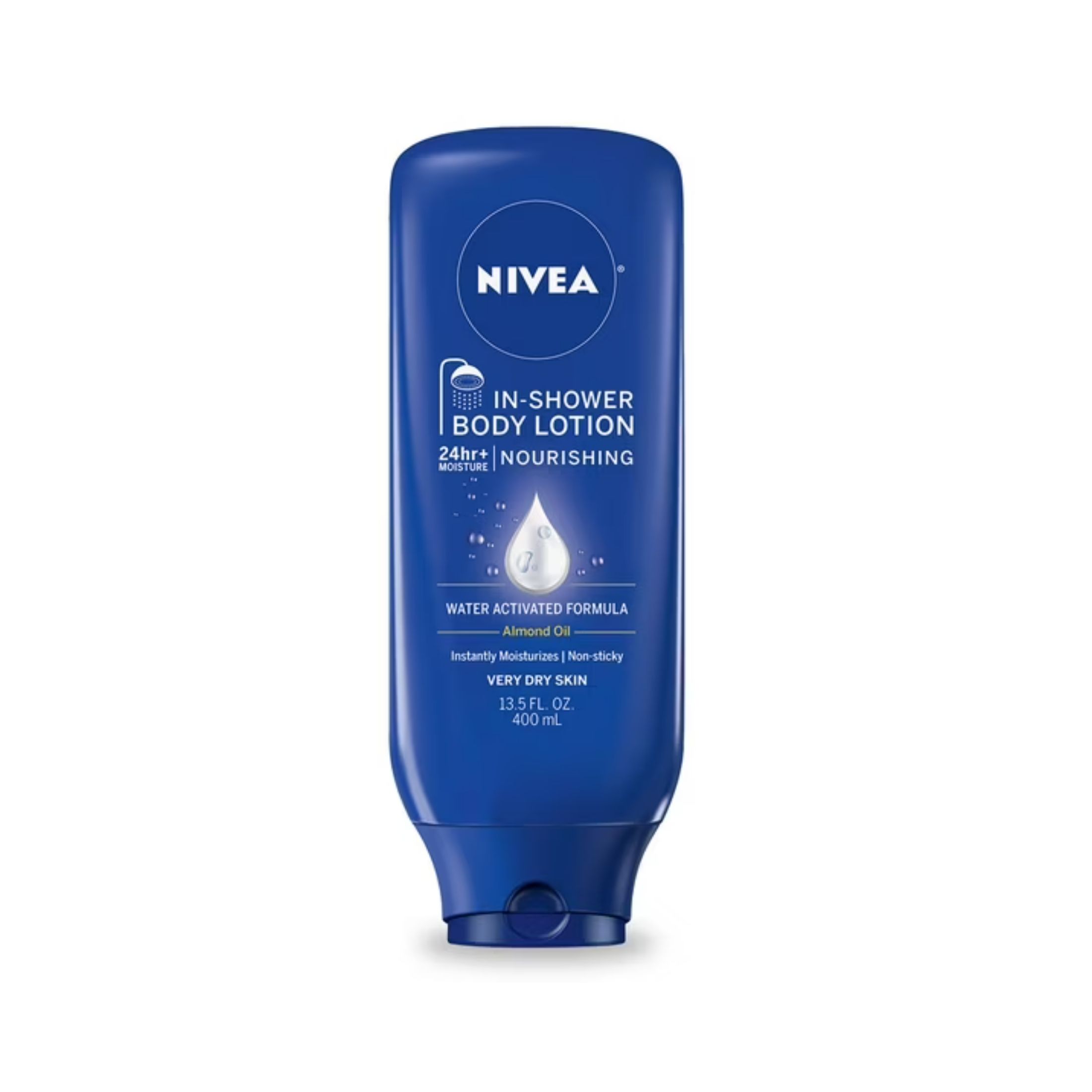 Nivea Nourishing Almond Oil In Shower Body Lotion 13.5 Fl. Oz. Bottle