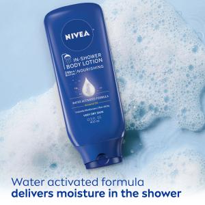 Nivea Nourishing Almond Oil In Shower Body Lotion 13.5 Fl. Oz. Bottle