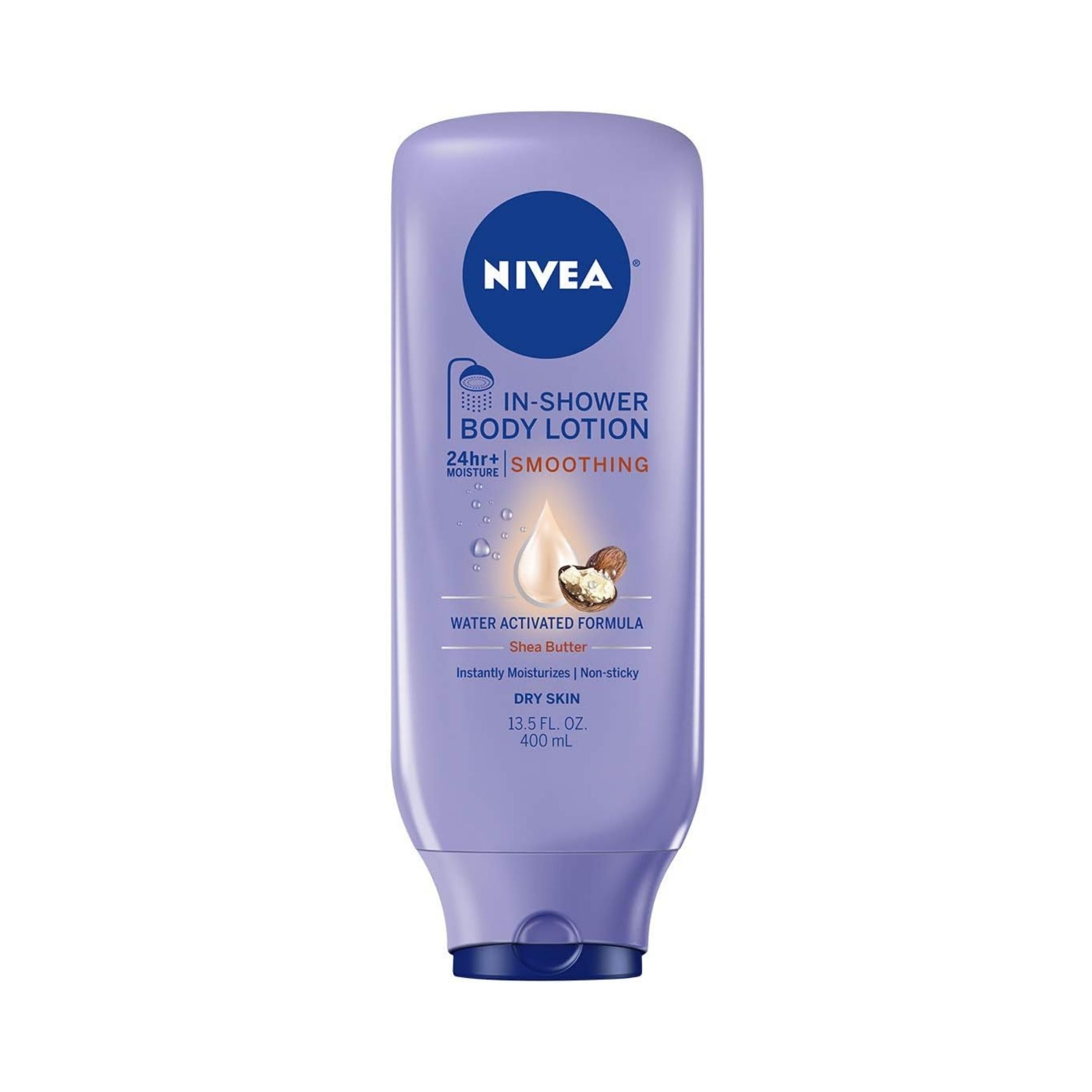 Nivea Body Lotion, In Shower, Smoothing, Shea Butter 13.5 Oz