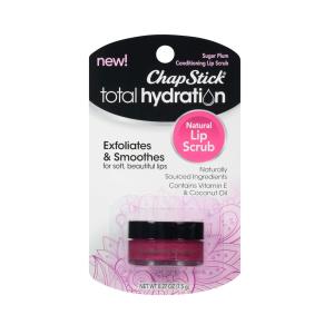 ChapStick Total Hydration Natural Conditioning Lip Scrub, Exfoliator Sugar Plum