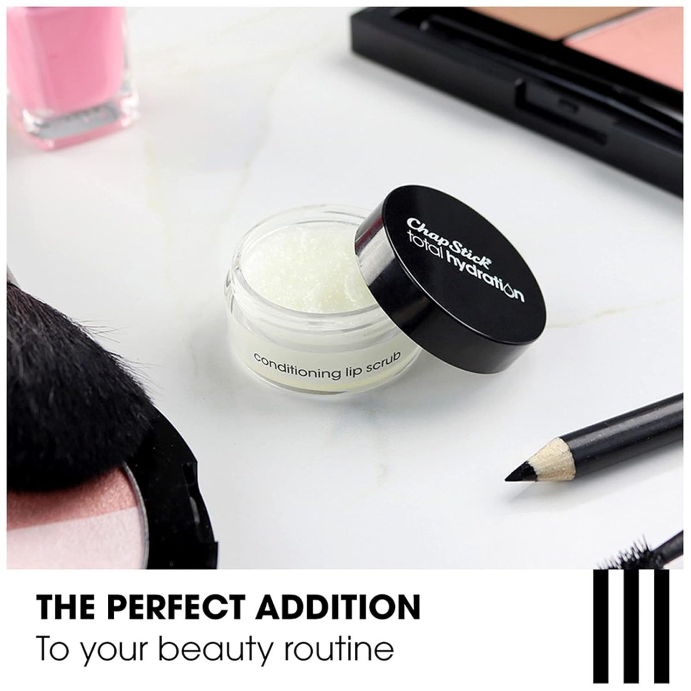 ChapStick Total Hydration Natural Conditioning Lip Scrub, Exfoliator Sugar Plum