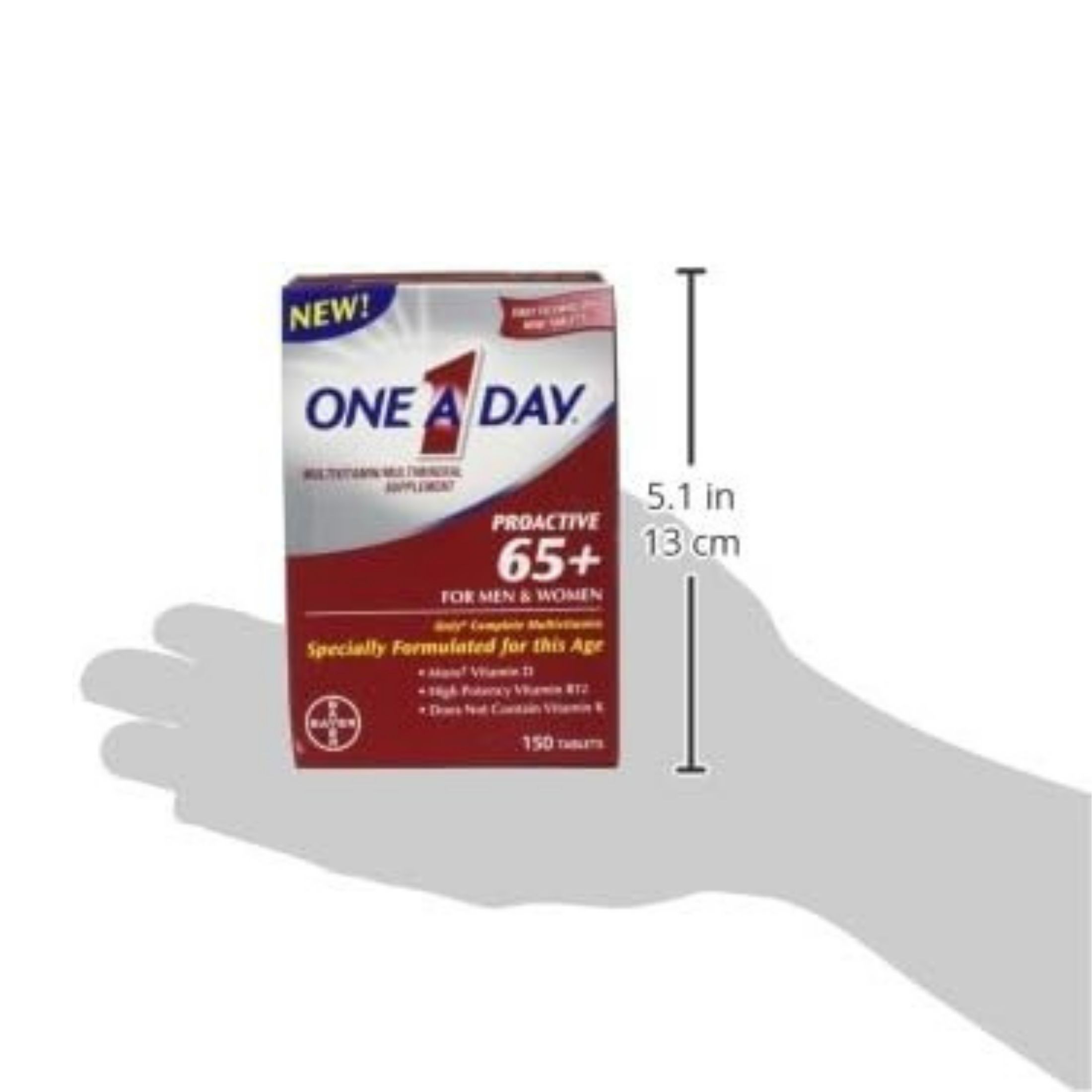 One A Day Proactive 65+ For Men & Women Multivitamin Tablets