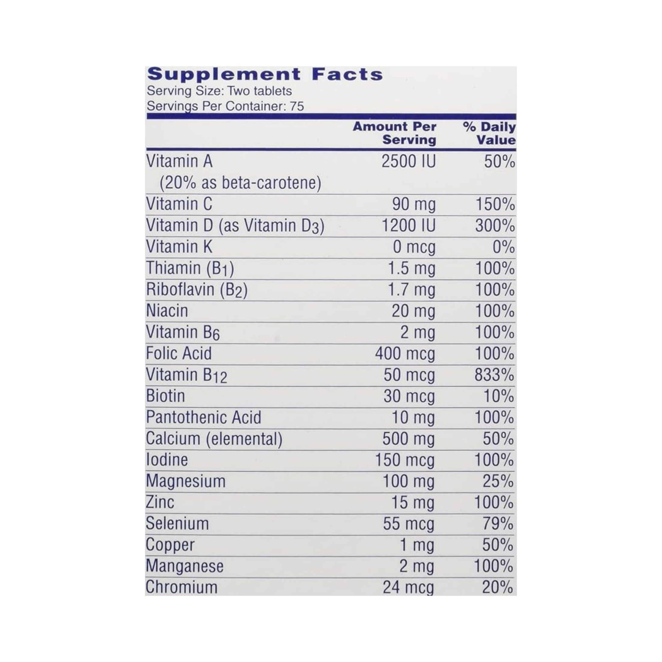 One A Day Proactive 65+ For Men & Women Multivitamin Tablets