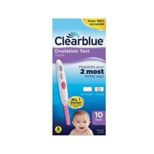Clearblue Digital Ovulation Test, 1 Month Supply, 10 Tests