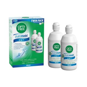 Opti-Free Multi Purpose Disinfection Solution, Puremoist, Twin Pack