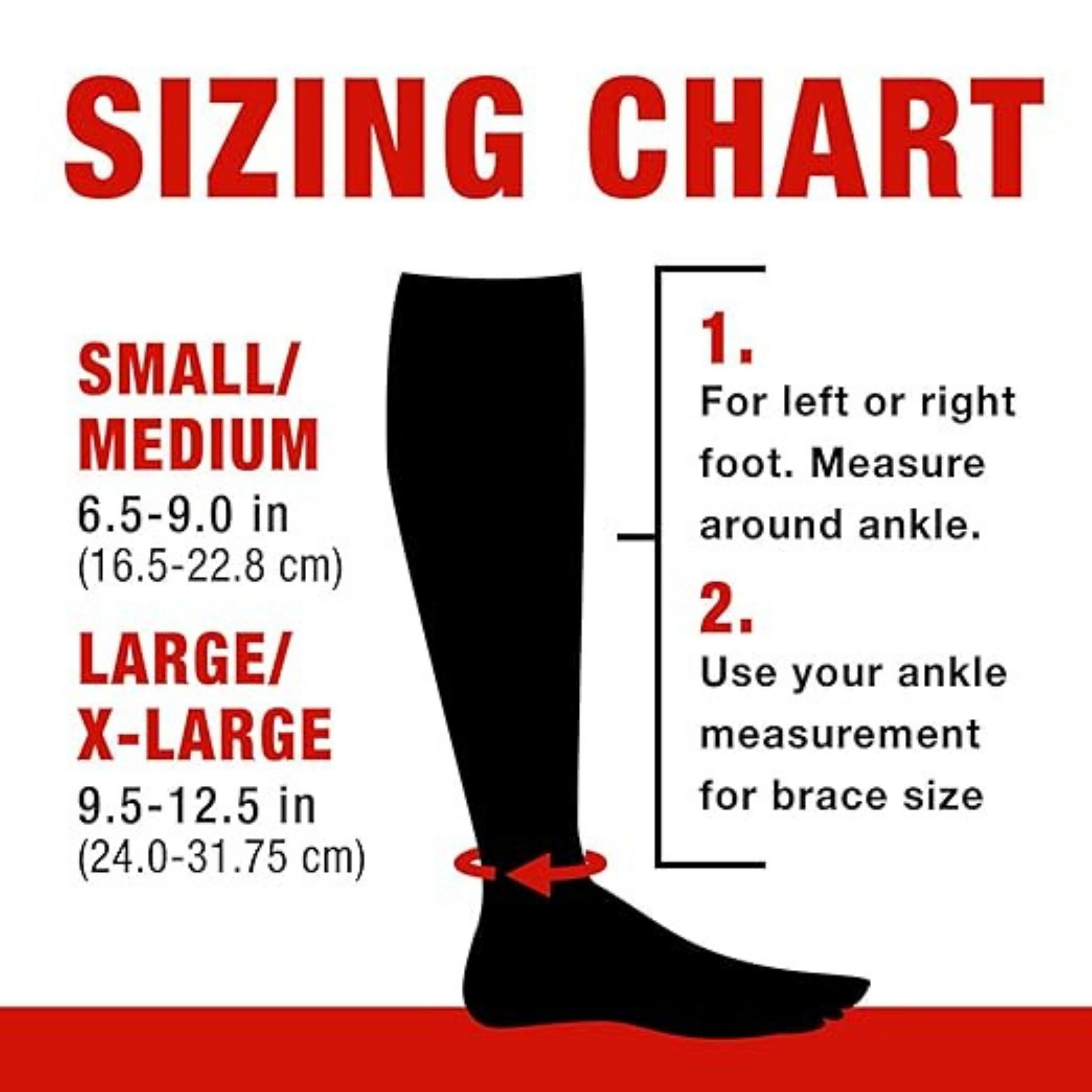 Ace Compression Ankle Support S/M Fits 8" To 9"