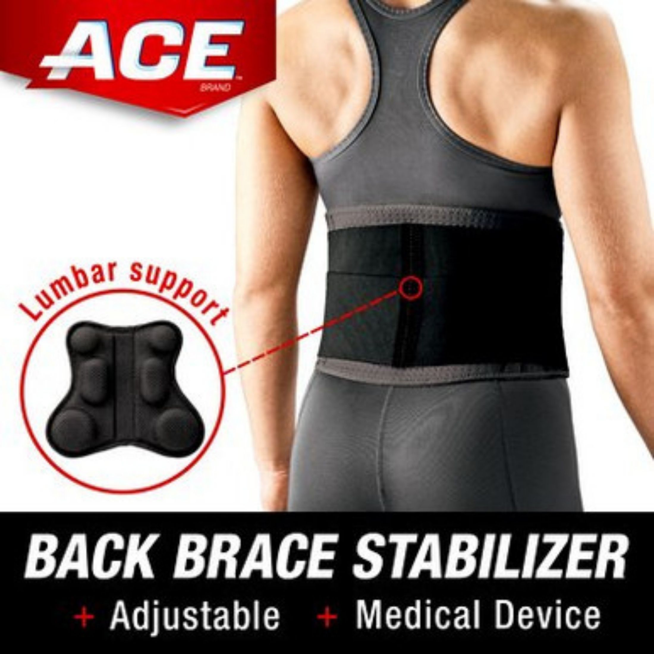 ACE Deluxe Back Stabilizer W & Pad