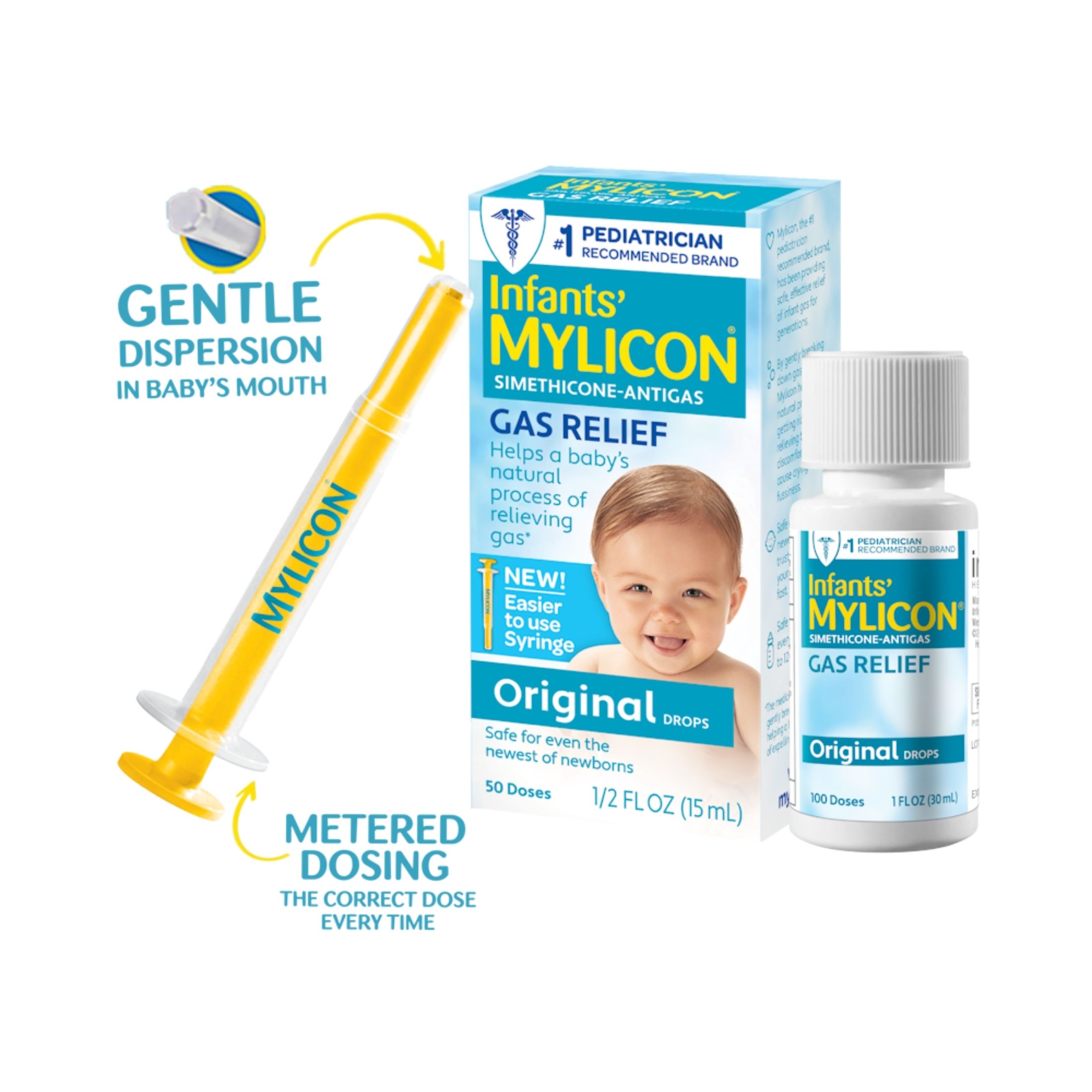 Infants' Mylicon Infant Gas Relief Drops, Original Formula, 1 Oz