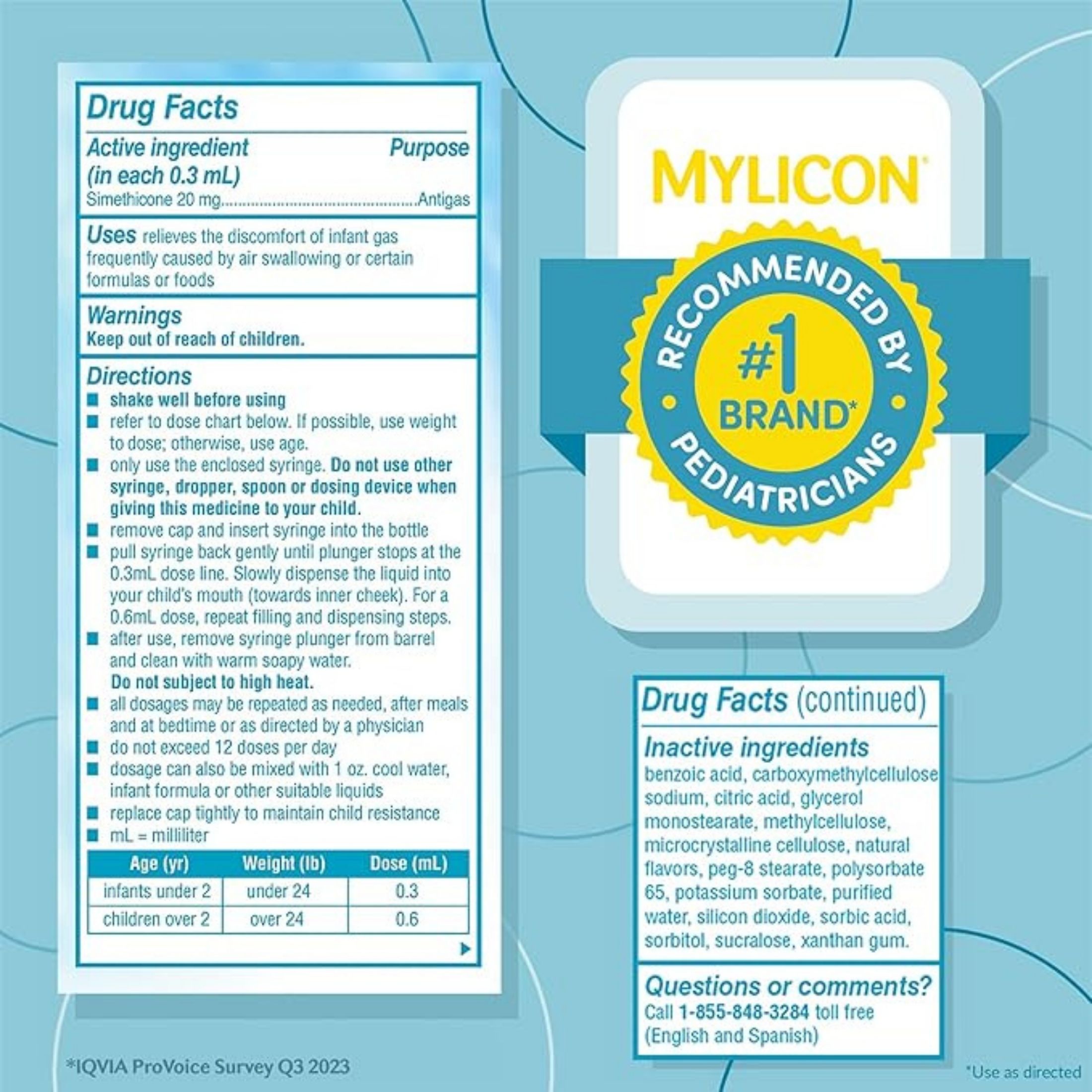 Infants' Mylicon Infant Gas Relief Colic Dye Free Drops - 1 Fl Oz