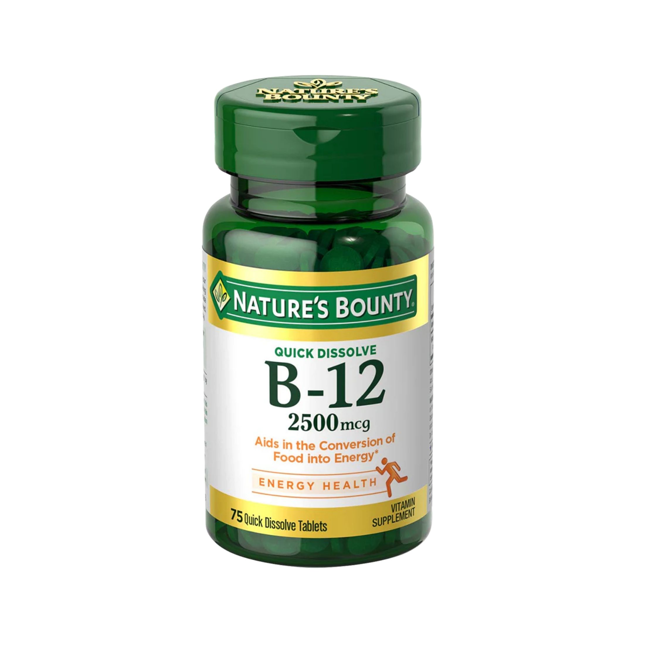 Nature's Bounty Vitamin B-12 2500 Mcg Quick Dissolve Tablets, Natural Cherry Flavor