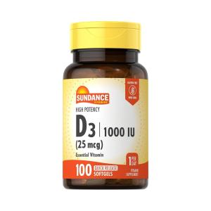 Sundance Vitamin D3 1000 IU Softgels