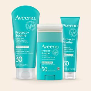 Aveeno Positively Mineral Sensitive Skin Sunscreen Stick SPF 50