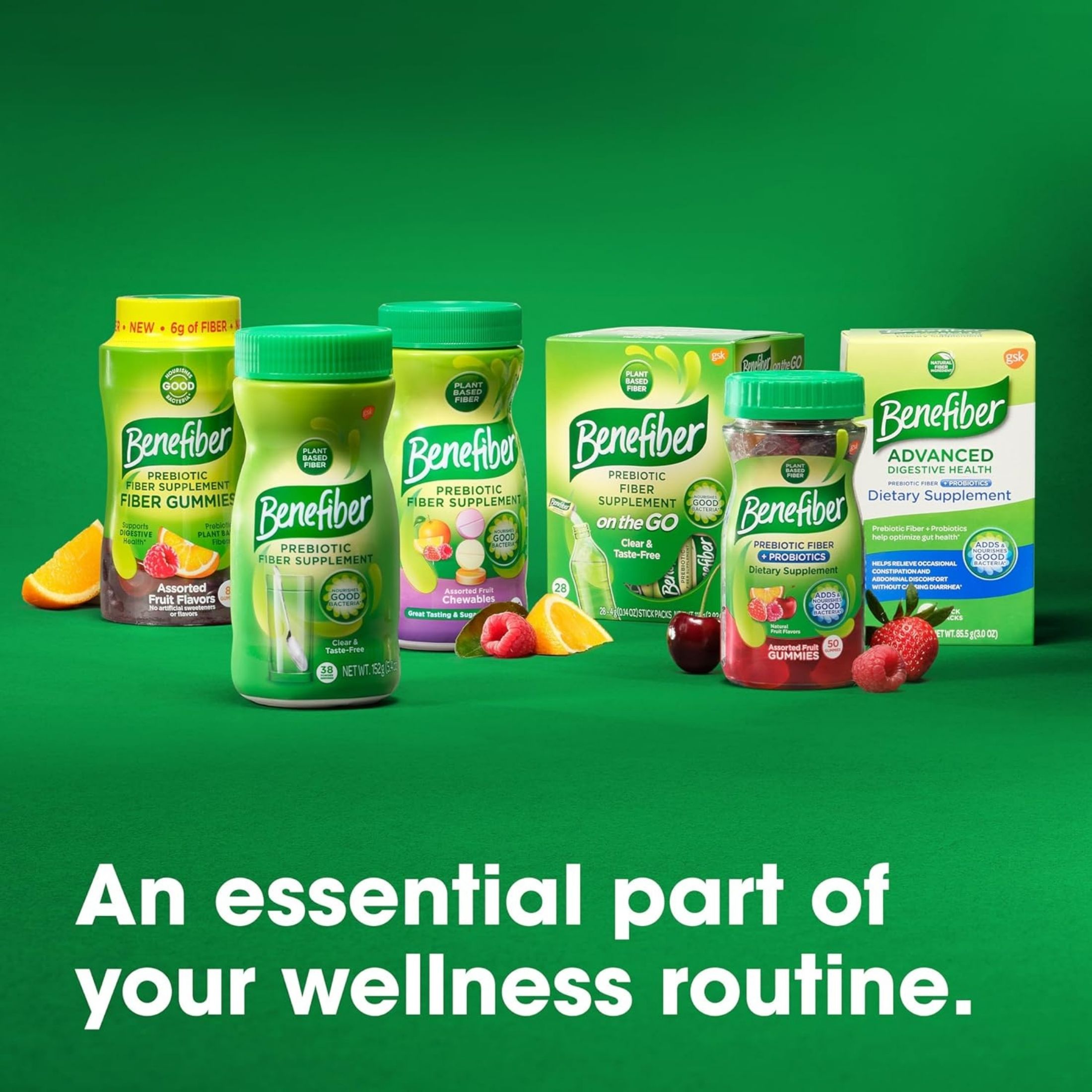 Benefiber Daily Prebiotic Dietary Fiber Supplement Powder, Unflavored, 125 Servings