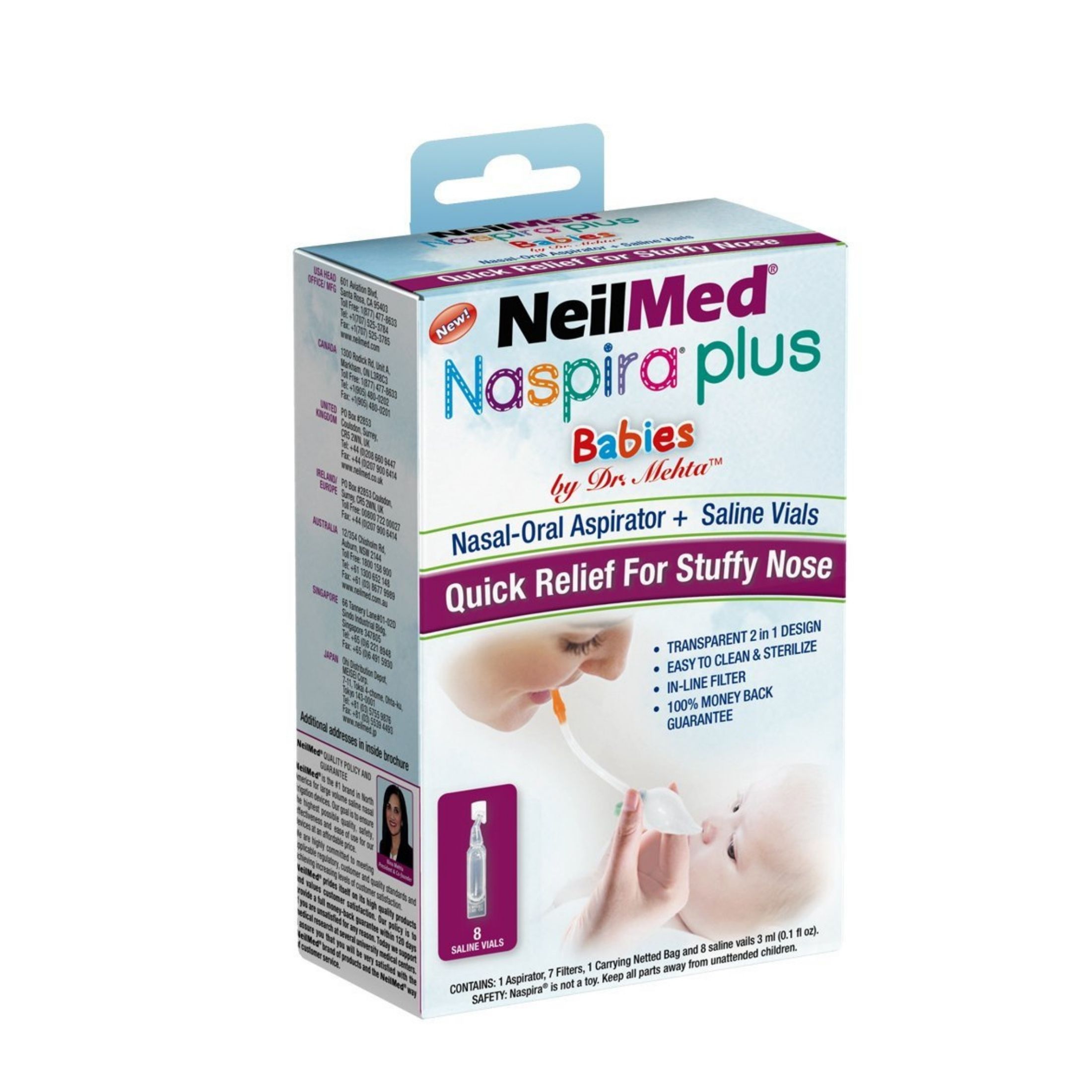 NeilMed Naspira Babies & Kids Nasal Oral Aspirator