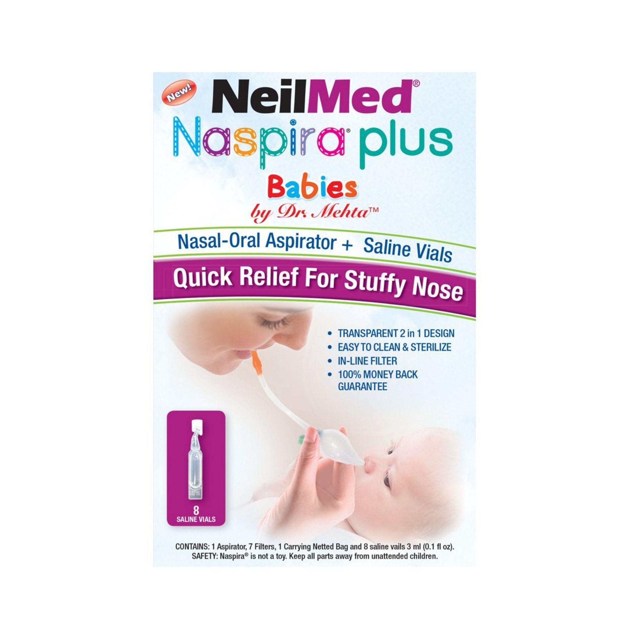 NeilMed Naspira Babies & Kids Nasal Oral Aspirator