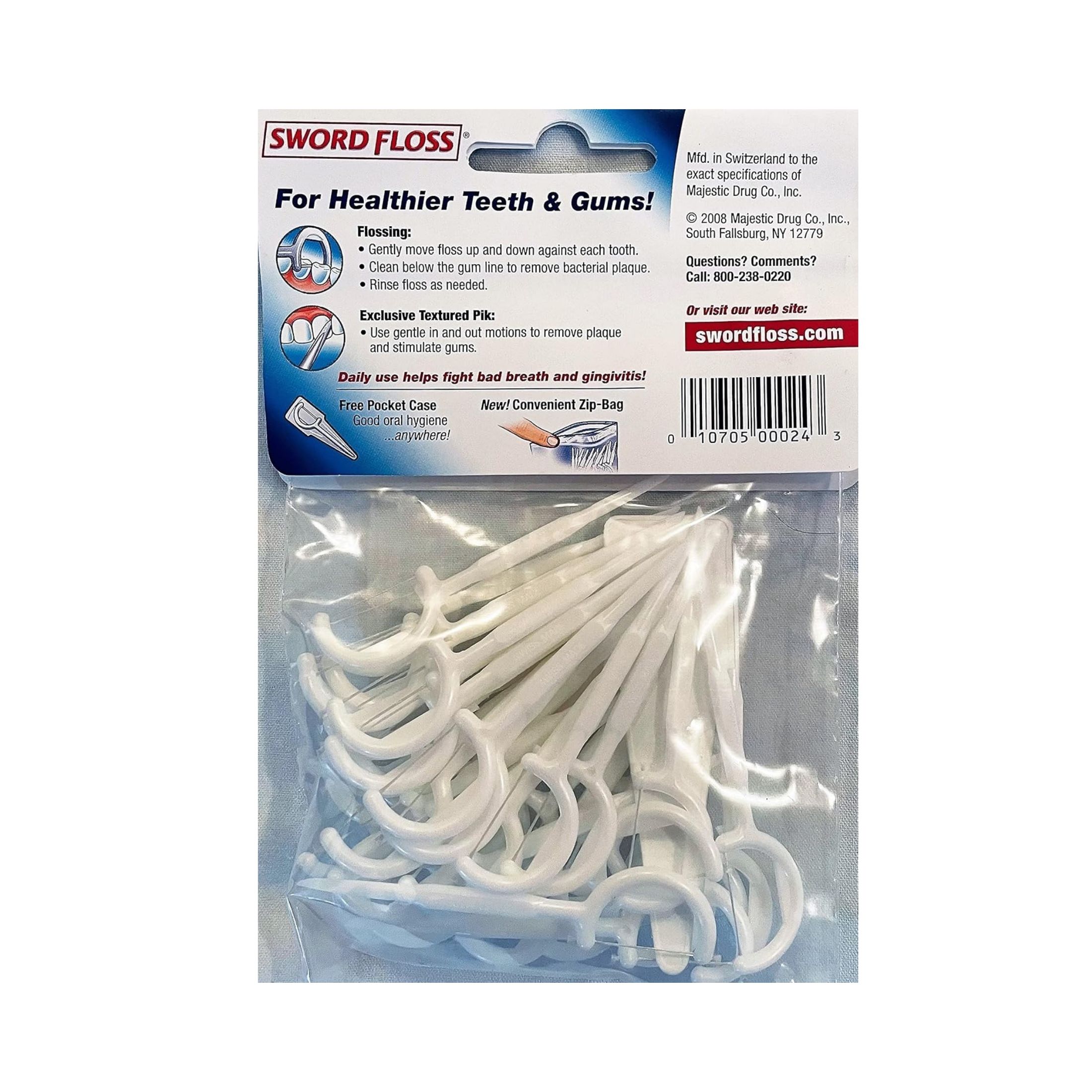 Sword Floss Disposable Floss/Picks Regular