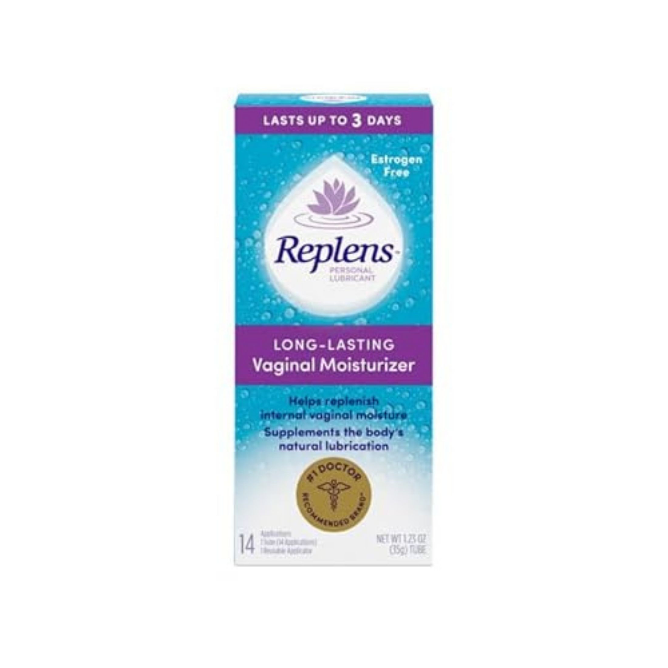 Replens Vaginal Moisturizer 14applications One Reusable Applicator