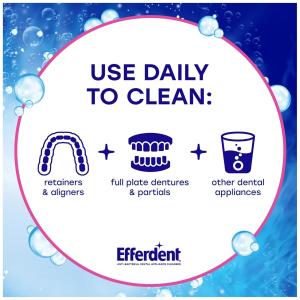 Efferdent Complete Clean Denture & Retainer Cleanser Tablets