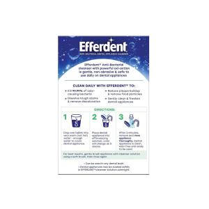 Efferdent Denture Cleanser, Anti-Bacterial, Plus Mint, Tablets, Value Pack