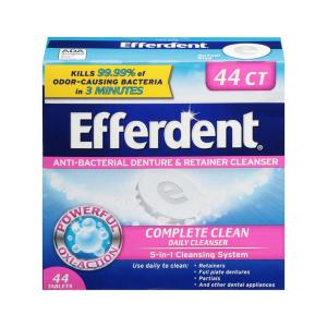 Efferdent Retainer & Denture Cleaner Tablets, Complete Clean