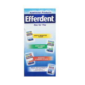 Efferdent Retainer & Denture Cleaner Tablets, Complete Clean