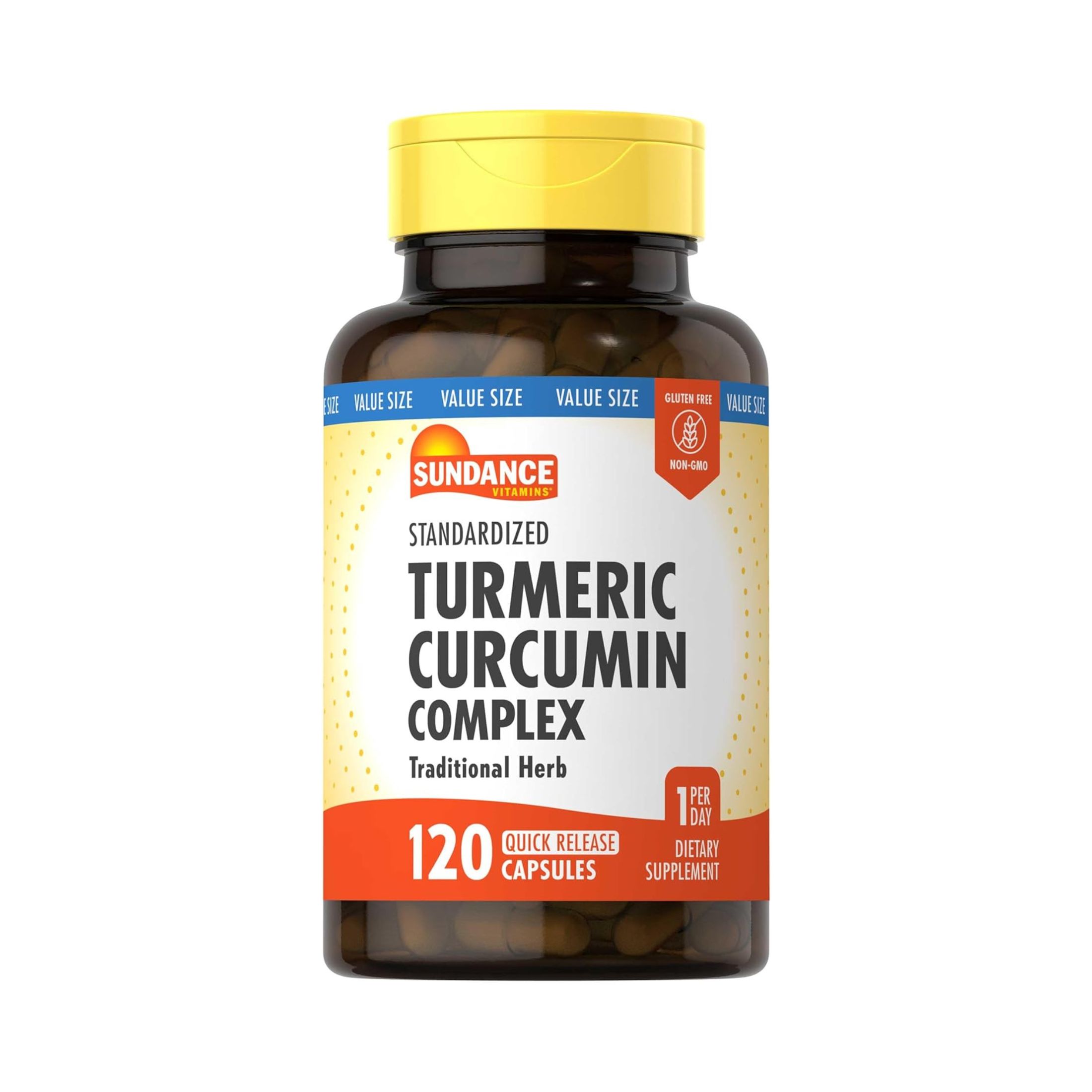 Sundance Vitamins Standardized Turmeric Curcumin Complex, 120 Quick Release Capsules