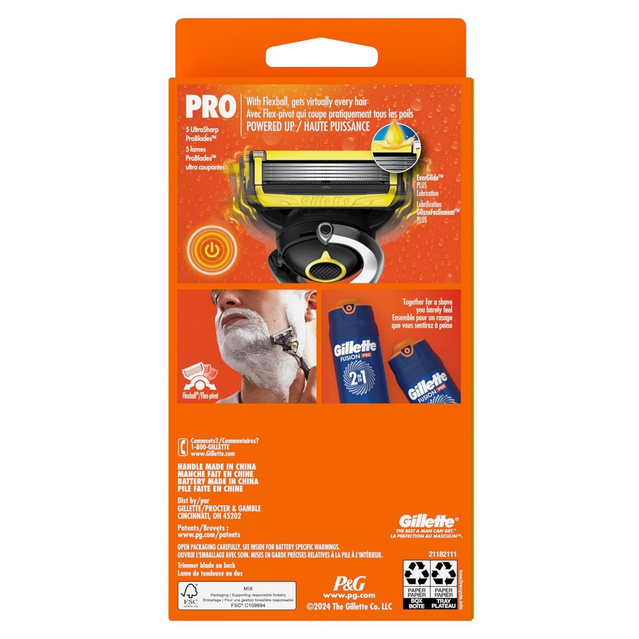 Gillette Pro Glide Shield Razor For Men, Handle + 1 Blade Refill