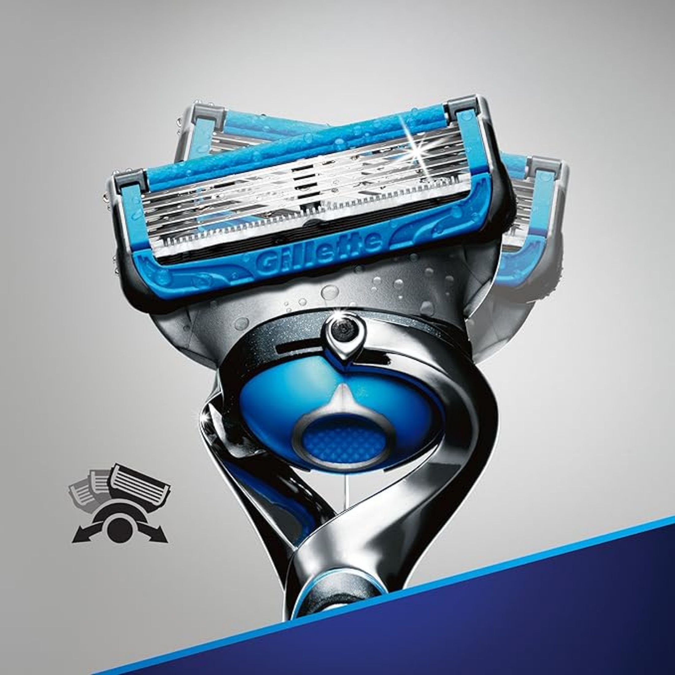 Gillette Fusion ProShield Chill Men's Razor Handle + 1 Blade Refill